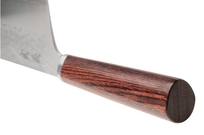 Afbeelding voor Musashi H861-3 Tsuchime VG-10, Brown Mahogany, nakiri, 18 cm