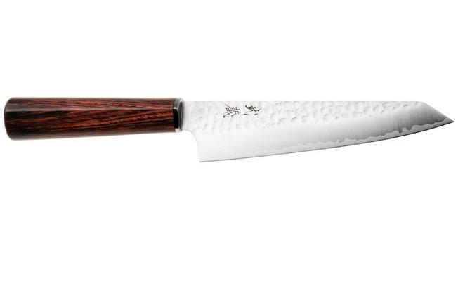 Afbeelding voor Musashi H862-2 Tsuchime VG-10, Brown Mahogany, kiritsuke petty, 15 cm