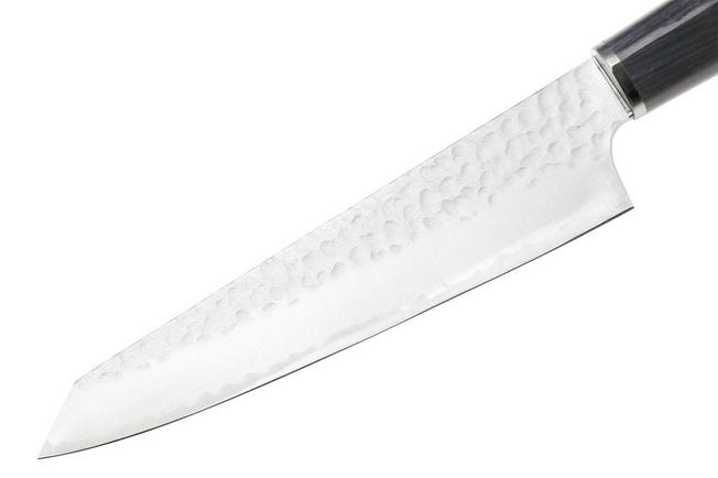 Afbeelding voor Musashi H862-3 Tsuchime VG-10, Purple Mahogany, kiritsuke petty, 15 cm