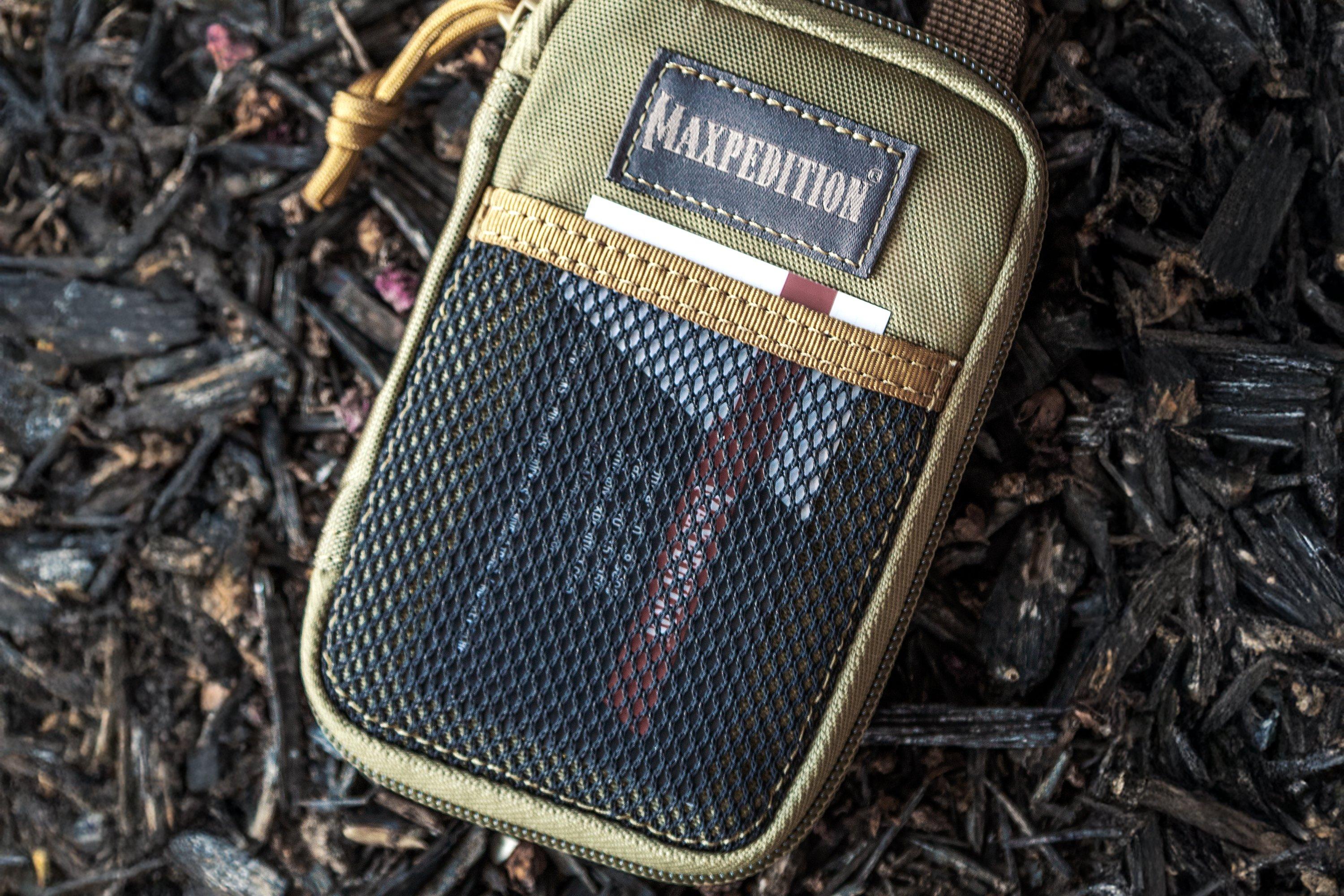 Maxpedition Legacy Pouch - Tasca 12 Pezzi, Colore Khaki - Nuova Con Etichette