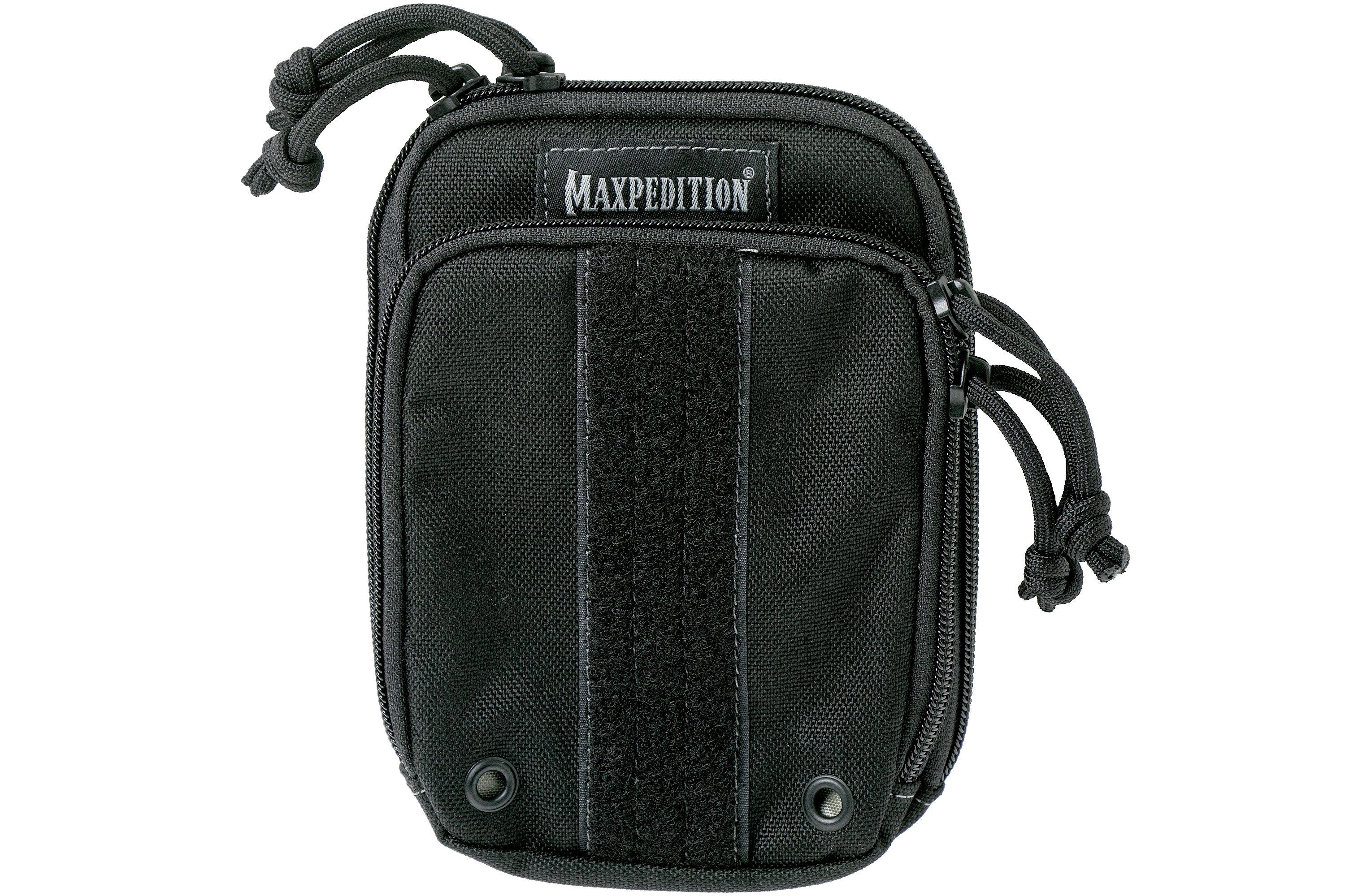 Maxpedition Black Medium Ziphook Pocket Organizer Pouch Bag Case PT1536B for sale online 