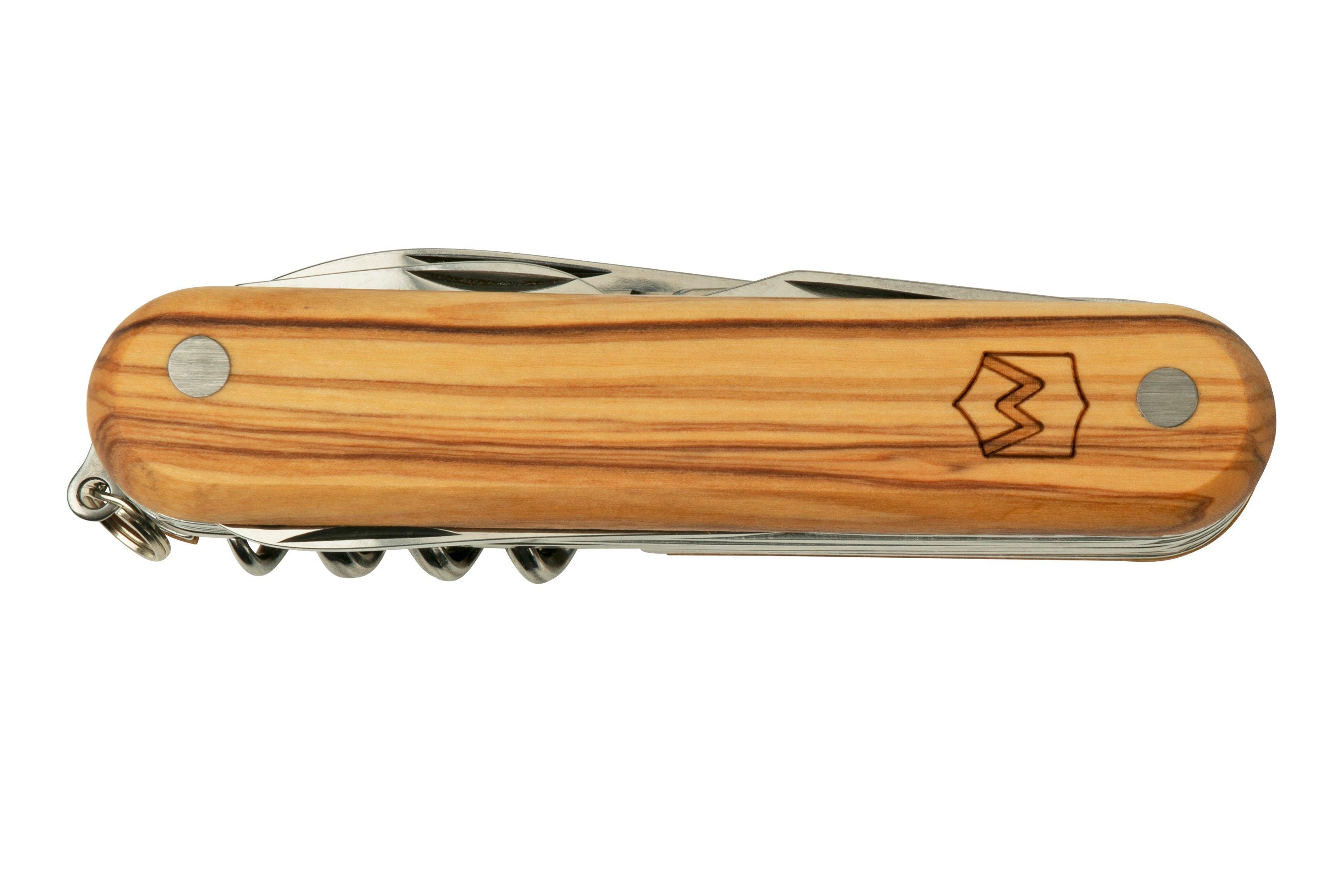 Mercury Multi-Tool Knife 913-8LC Olive Wood, 8 functions, pocket