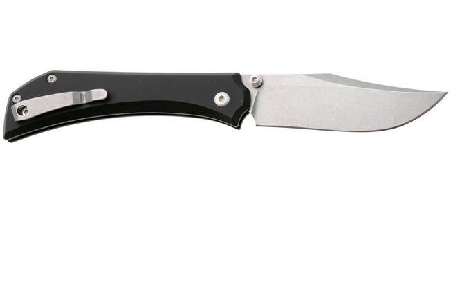 Afbeelding voor Mercury Amon 9AMN-ALBK-C Stonewashed Elmax, Black Anodized Aluminium, zakmes, Denis Simonutti design