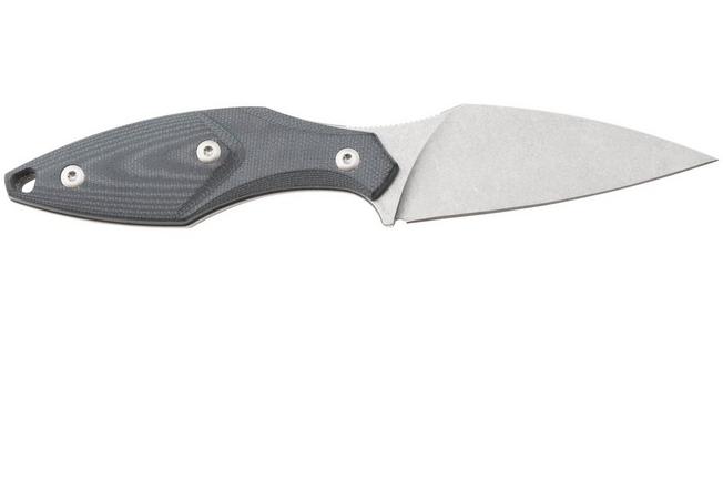 Afbeelding voor Mercury Hawky 9AWK-BKG10F-C Stonewashed M390, Black G10, vaststaand mes
