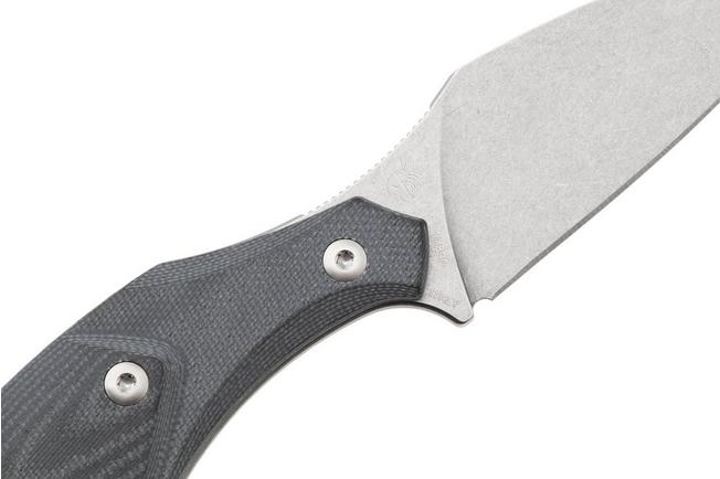 Afbeelding voor Mercury Hawky 9AWK-BKG10F-C Stonewashed M390, Black G10, vaststaand mes