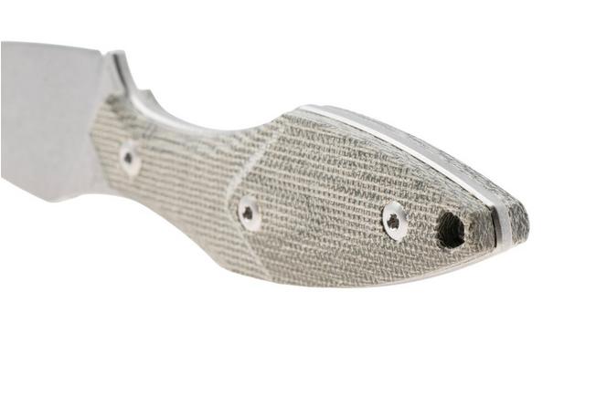 Afbeelding voor Mercury Hawky 9AWK-GCF-C Stonewashed M390, Green Canvas Micarta, vaststaand mes