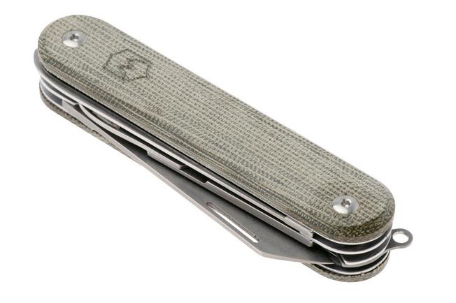 Afbeelding voor Mercury Duca 5 9DUCA5GC-C Stonewashed Elmax, Green Canvas Micarta, zakmes