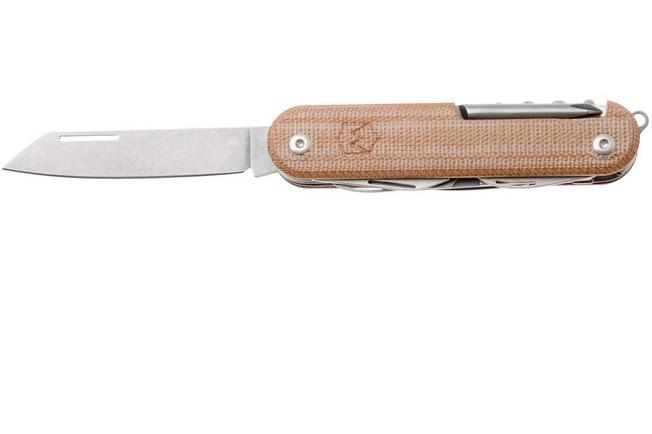 Afbeelding voor Mercury Duca 7 9DUCA7NC-C Stonewashed Elmax, Natural Canvas Micarta, zakmes
