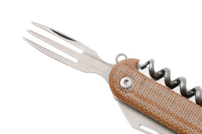 Afbeelding voor Mercury Duca 7 9DUCA7NC-C Stonewashed Elmax, Natural Canvas Micarta, zakmes