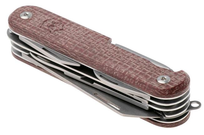 Afbeelding voor Mercury Duca 8 9DUCA8RB-C Stonewashed Elmax, Red Burlap Micarta, zakmes