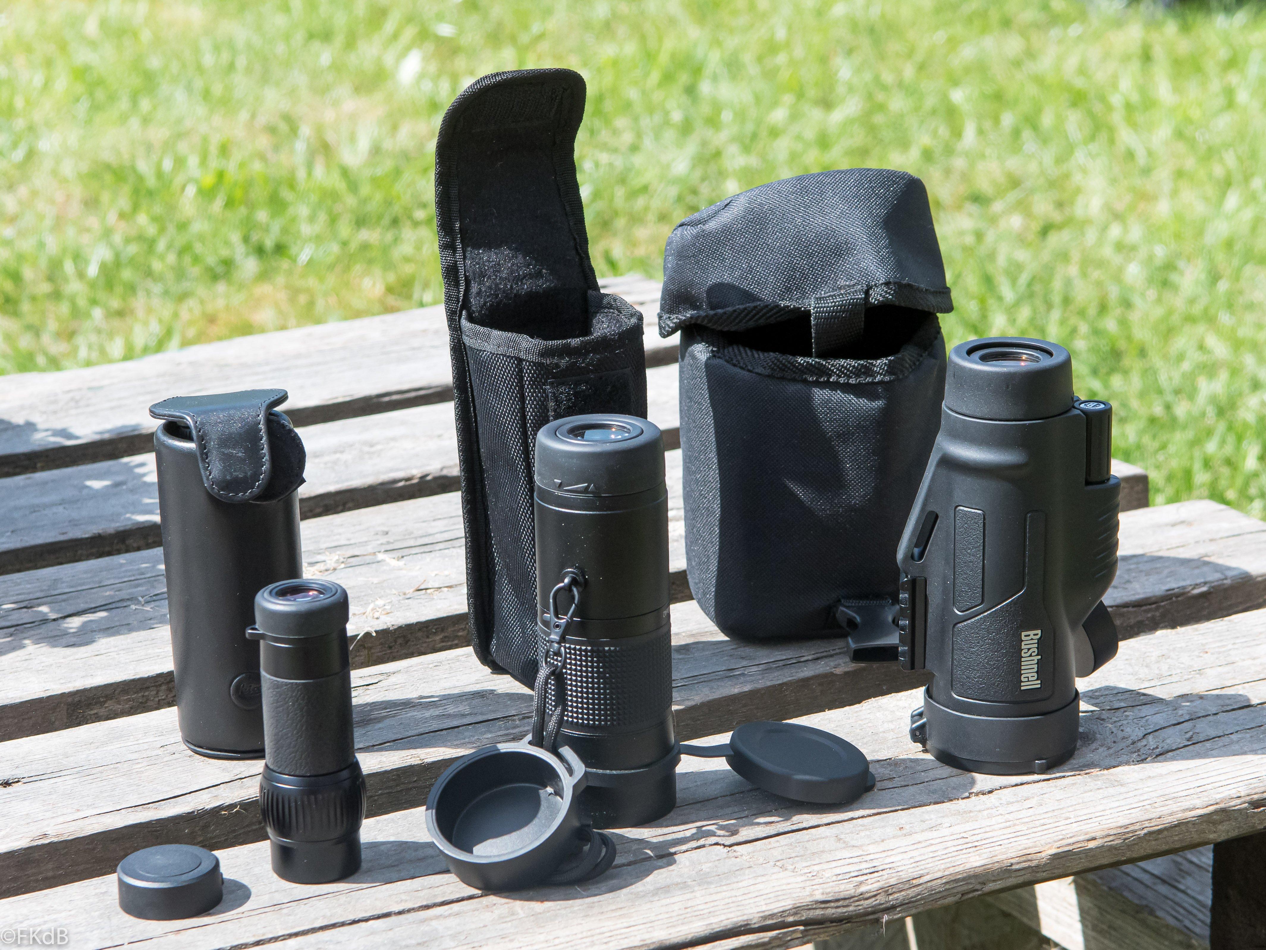 Monoculars compared: Leica MONOVID 8x20, Bushnell Legend ED 10x42 &amp; Eden HD 10x42