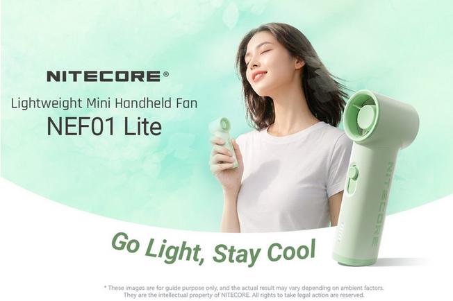 Afbeelding voor Nitecore NEF01 Lite High-Speed Handheld Fan, Frost White, ventilator