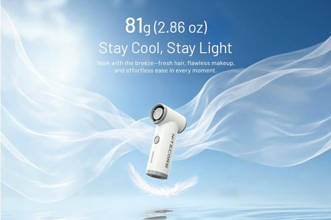 Afbeelding voor Nitecore NEF Nano High-Speed Handheld Fan, Neon Green, ventilator