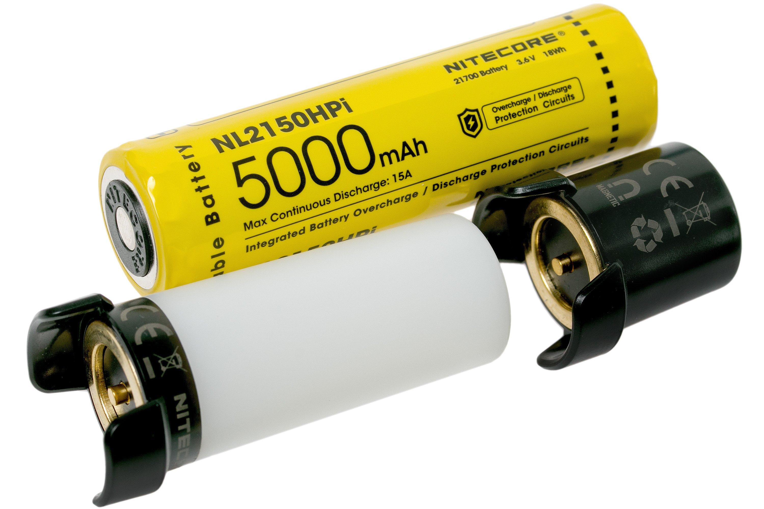 Batterie Nitecore NL2150 21700 - 5000mAh 3.6V protégée Li-ion