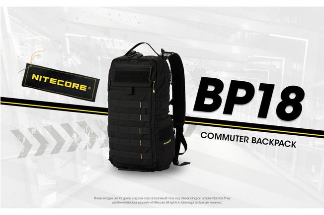 Afbeelding voor Nitecore BP18 Black 500D Nylon, rugzak, 18 liter 
