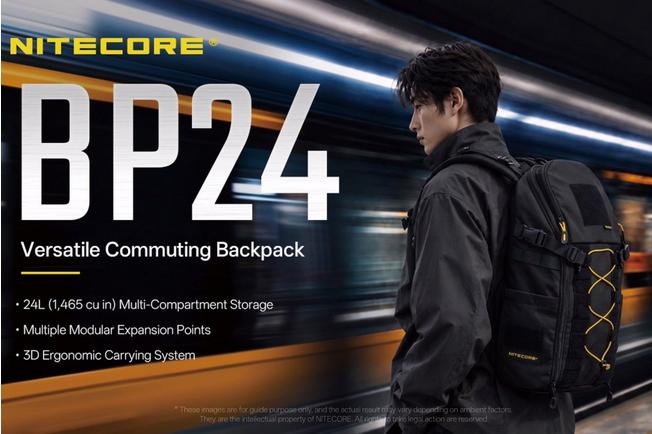 Afbeelding voor Nitecore BP24, Black Cordura 500D, rugzak, 24 liter 