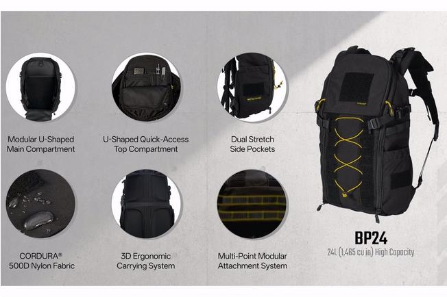 Afbeelding voor Nitecore BP24, Black Cordura 500D, rugzak, 24 liter 