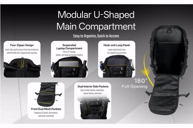 Afbeelding voor Nitecore BP24, Black Cordura 500D, rugzak, 24 liter 