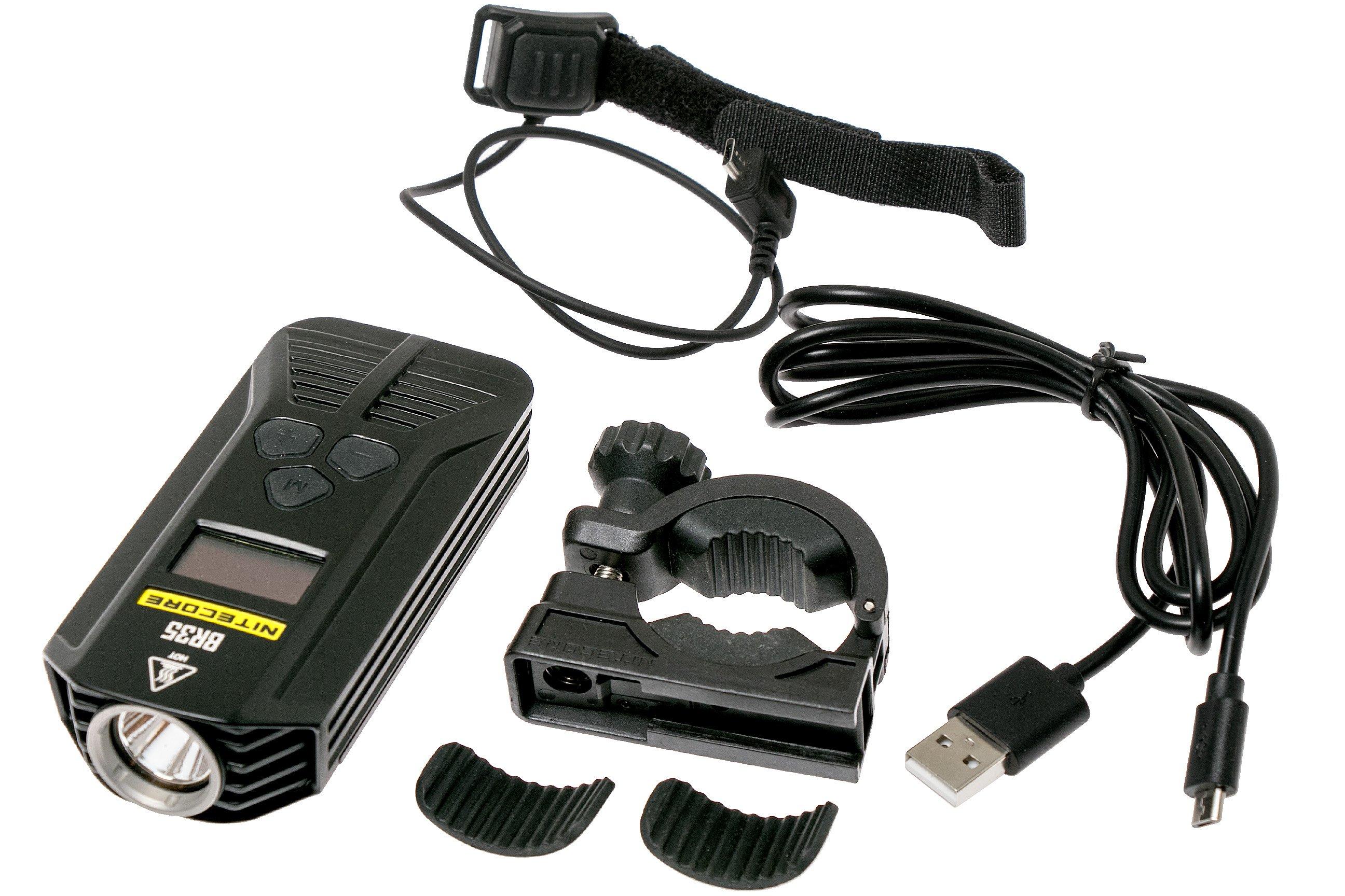 NiteCore BR35 rechargeable bicycle light Advantageously shopping at