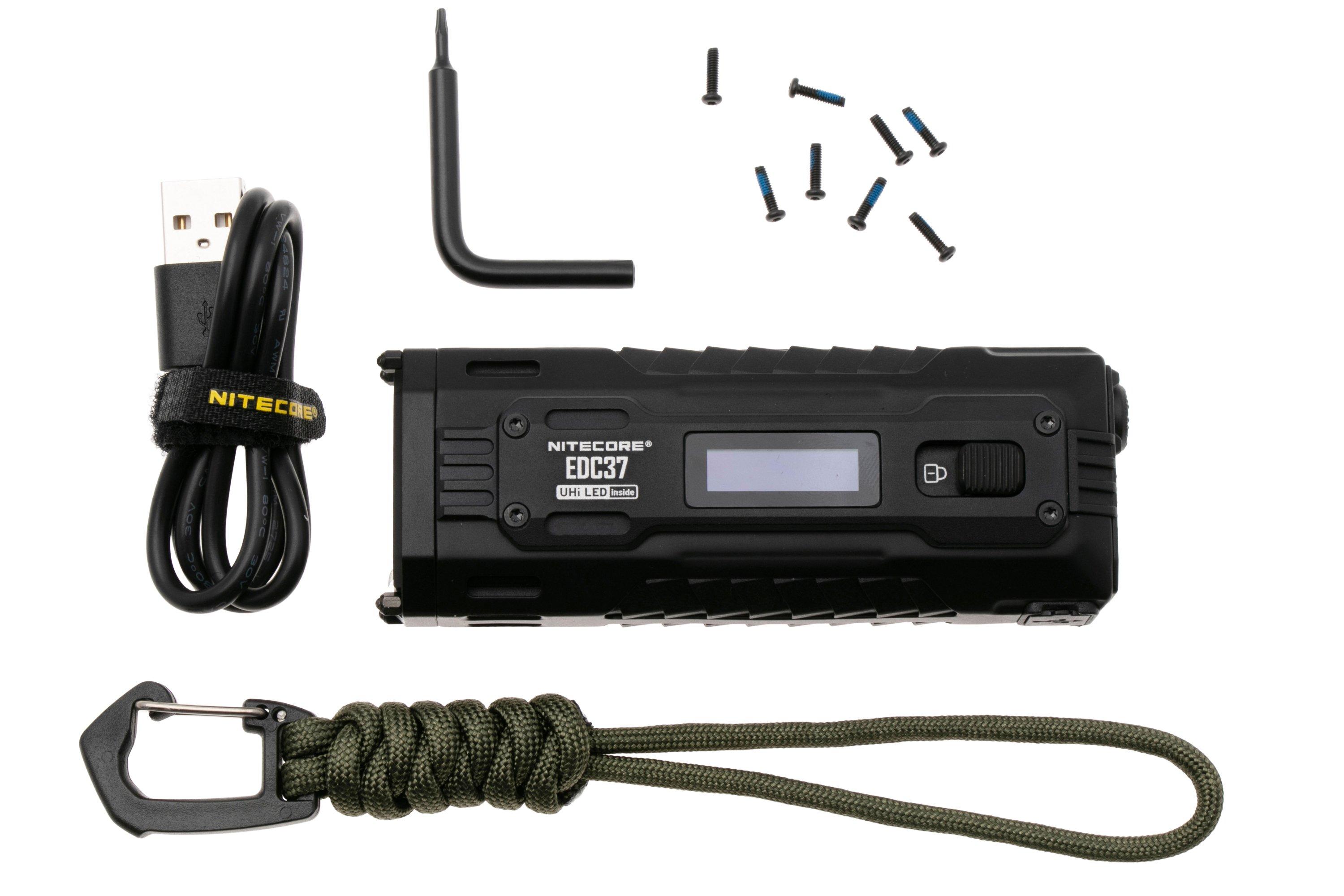 Latarka Nitecore EDC37 Ultimate Tactical, ładowana, 8000