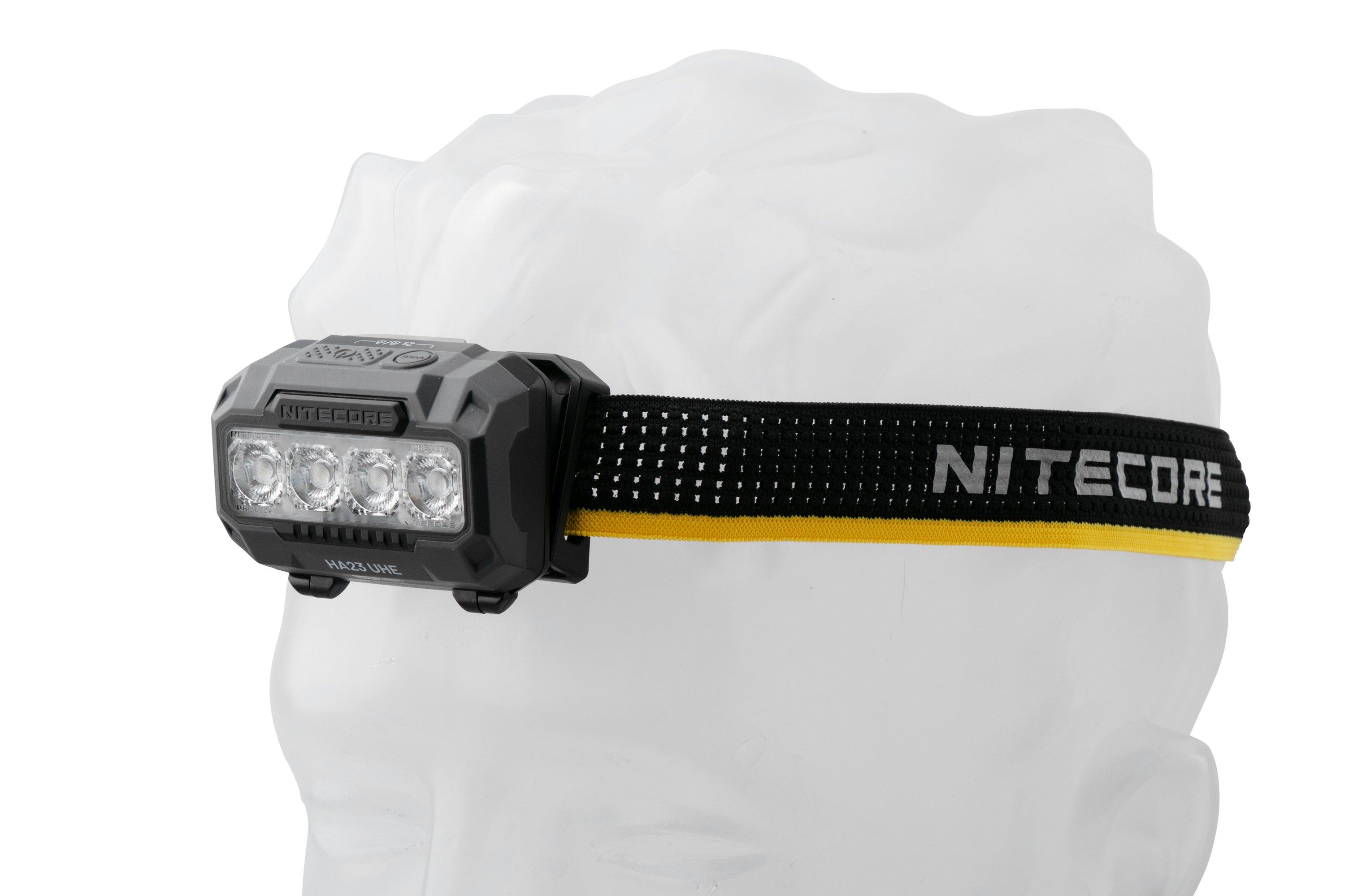 Lampe frontale Nitecore HC60 UHE 1600 Lumens rechargeable USB-C - Lumière rouge