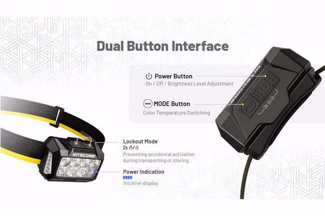Afbeelding voor Nitecore HA25 UHE Multiple Color Temperatures, oplaadbare hoofdlamp, 800 lumen