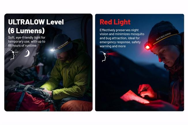 Afbeelding voor Nitecore HA25 UHE Multiple Color Temperatures, oplaadbare hoofdlamp, 800 lumen