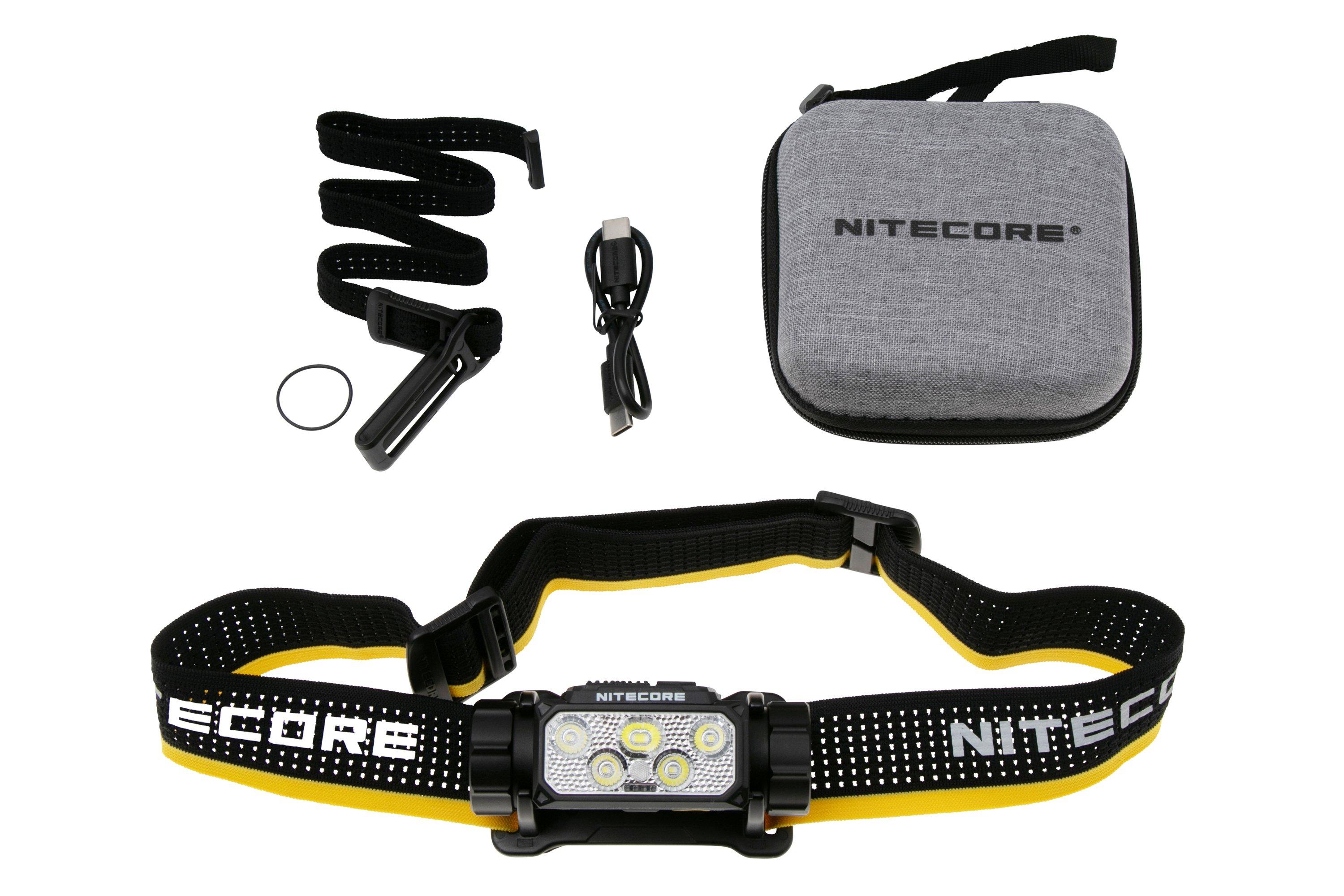 Nitecore HC60 UHE hoofdlamp met maximaal 1600 lumen, NiteLab UHE LED's