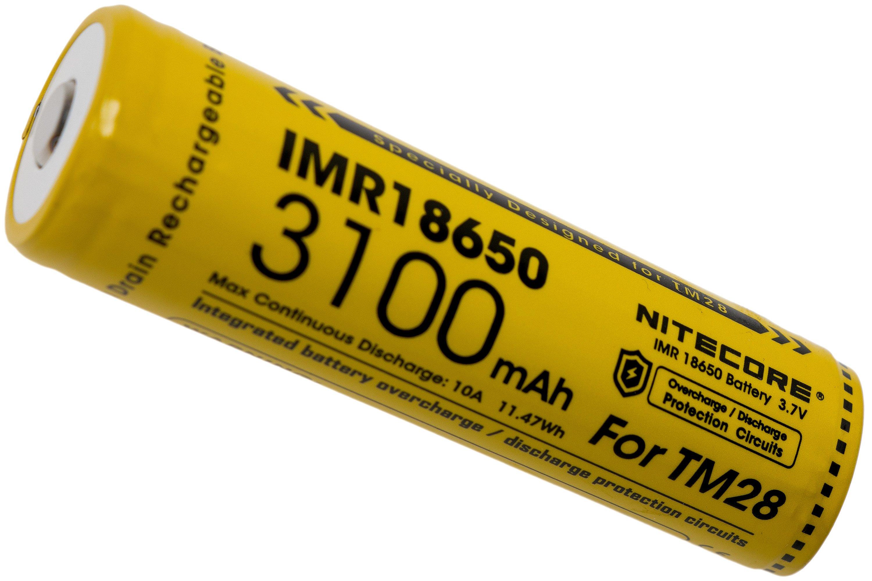  IMR18650-accu voor de NiteCore TM28 (10A) 3100mAh | Voordelig .