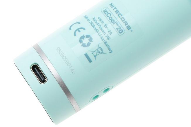 Afbeelding voor Nitecore izzCool 20, Mint Green, ventilator met nevelfunctie