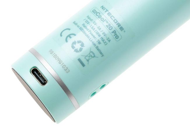 Afbeelding voor Nitecore izzCool 20 Pro, Mint Green, ventilator met nevelfunctie