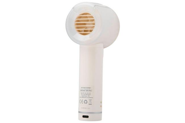 Afbeelding voor Nitecore izzCool 20 Pro, Pearl White, ventilator met nevelfunctie