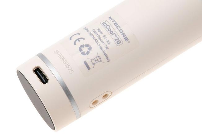 Afbeelding voor Nitecore izzCool 20, Matte White, ventilator met nevelfunctie
