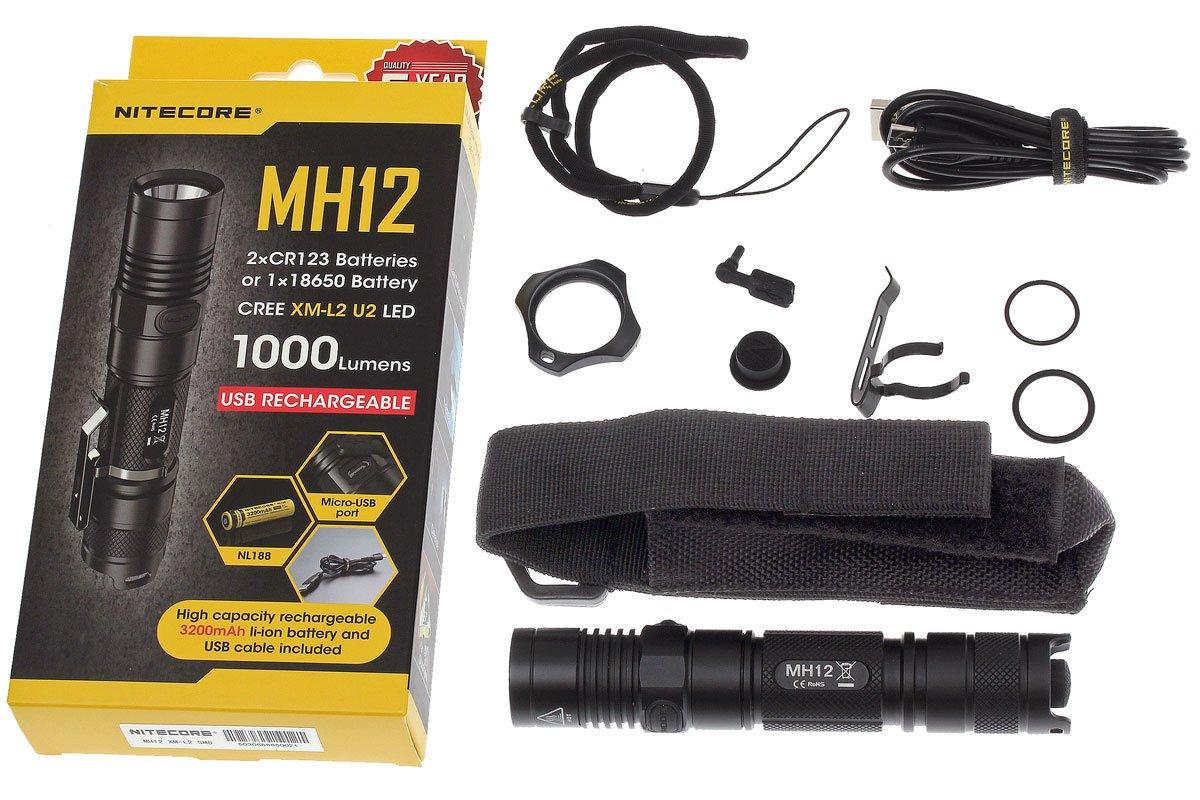 Nitecore MH12 Rechargeable LED torch | Advantageously shopping at ...