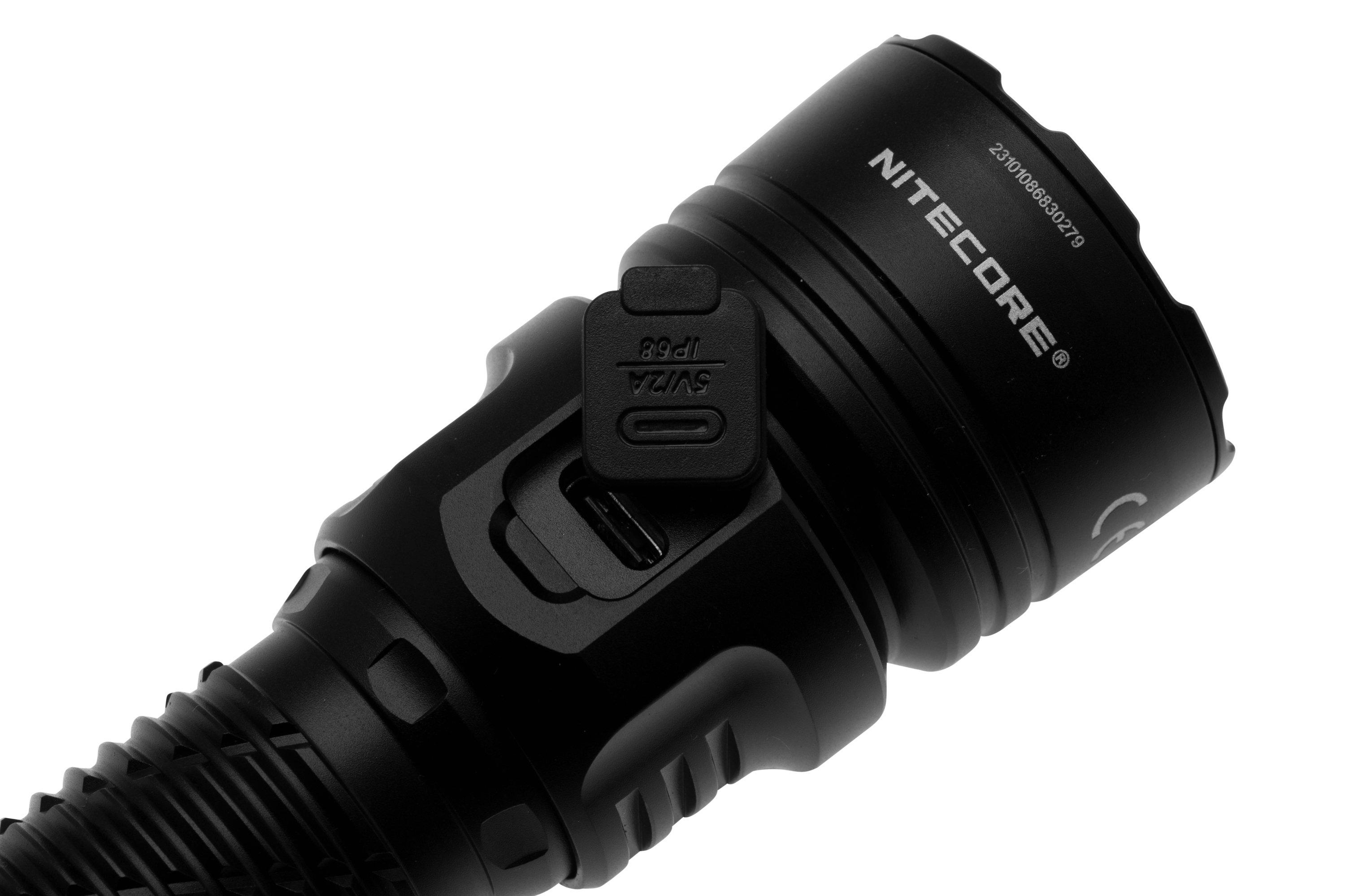 MH25PRO flashlight 3300LM power indicator and battery–NITECORE BELUX