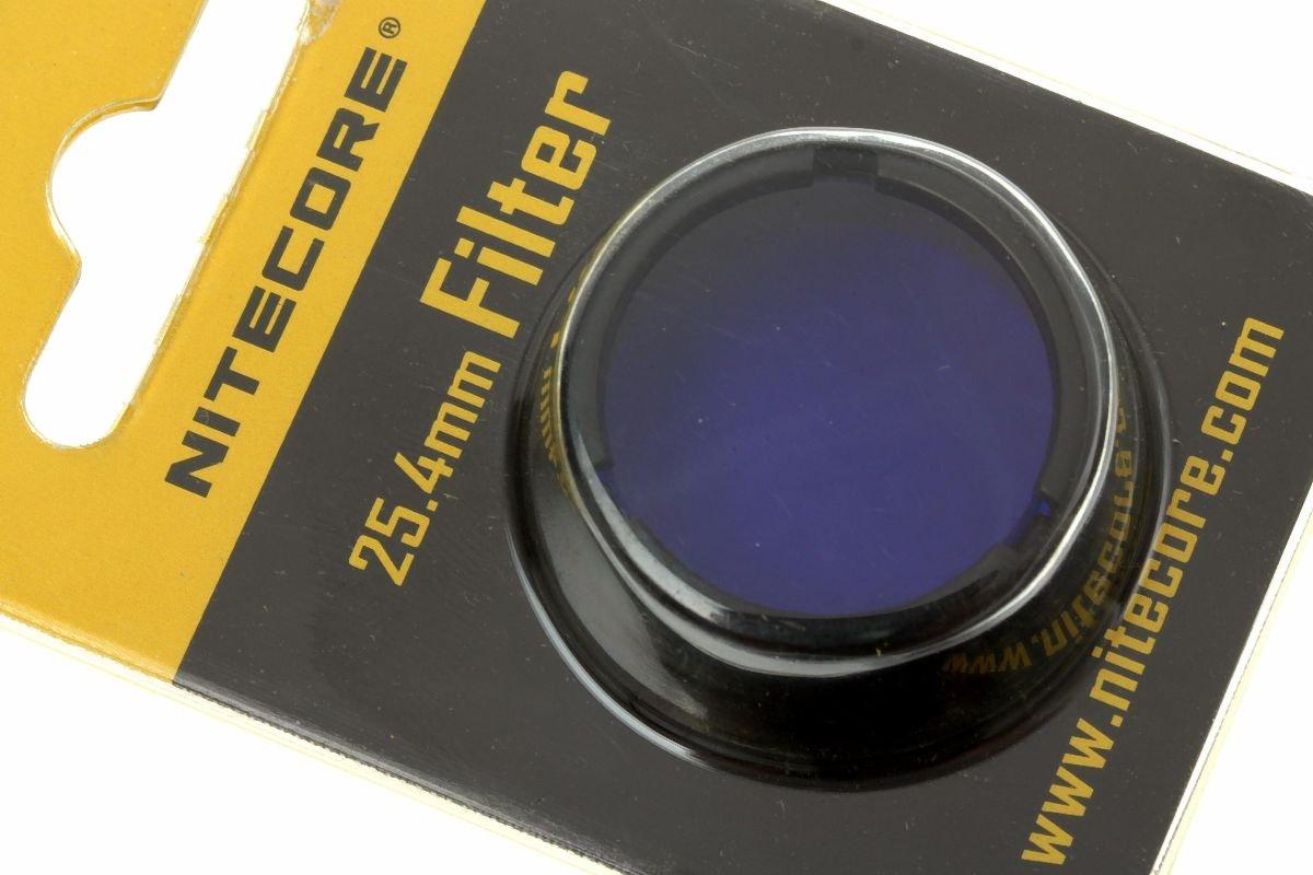Nitecore Filtro Rosso NFR25 Per Torce – Lente In Vetro Temperato Diametro 25mm – Compatibile Con Modelli P12, MH12, MT21C E Altri