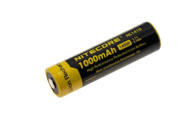 Nitecore 14500 3.7 V, 850 mAh Li-ion Protected Battery
