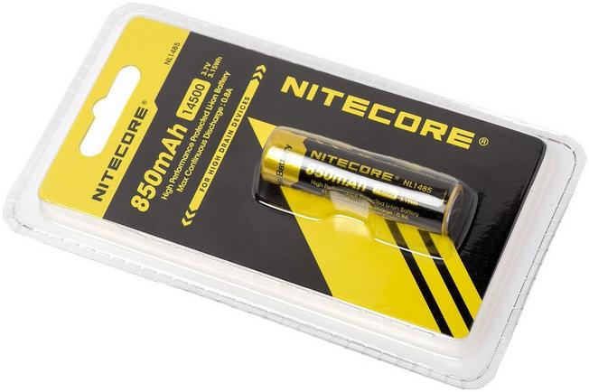 eigenaar Dierbare interview NiteCore 14500-accu NL1485, 850mAh button top Li-ion | Voordelig kopen bij  knivesandtools.nl
