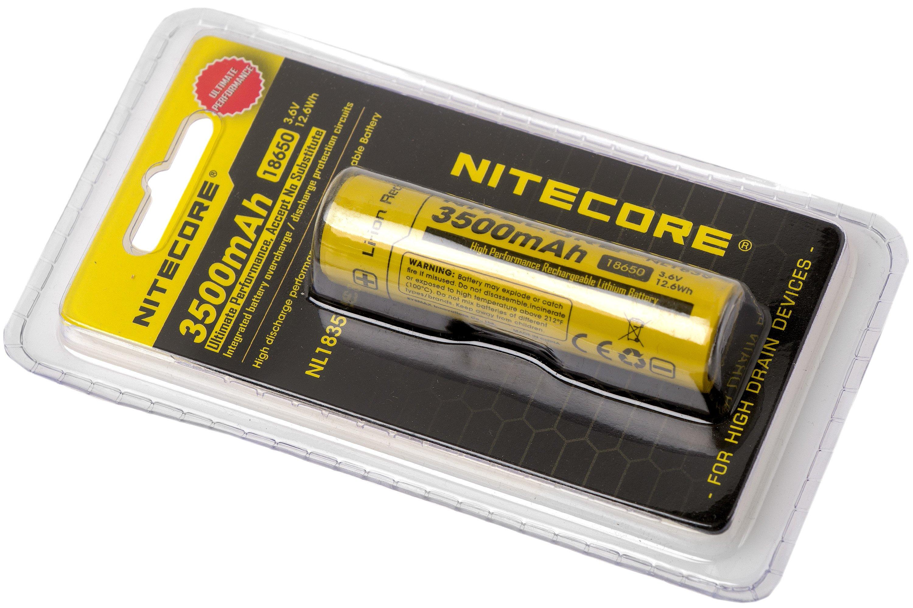 goochelaar hospita Evacuatie Nitecore NL1835, 18650-accu 3500mah | Voordelig kopen bij knivesandtools.be