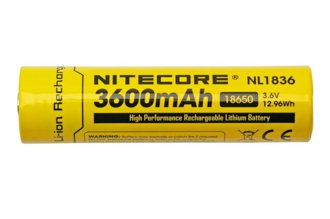 Nitecore NL1836 batteria ricaricabile agli ioni di litio 18650, 3600 mAh