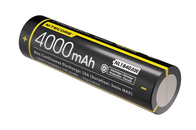 Bild für Nitecore NL1840AW All-Weather 18650 Li-Ionen Akku, 4.000 mAh
