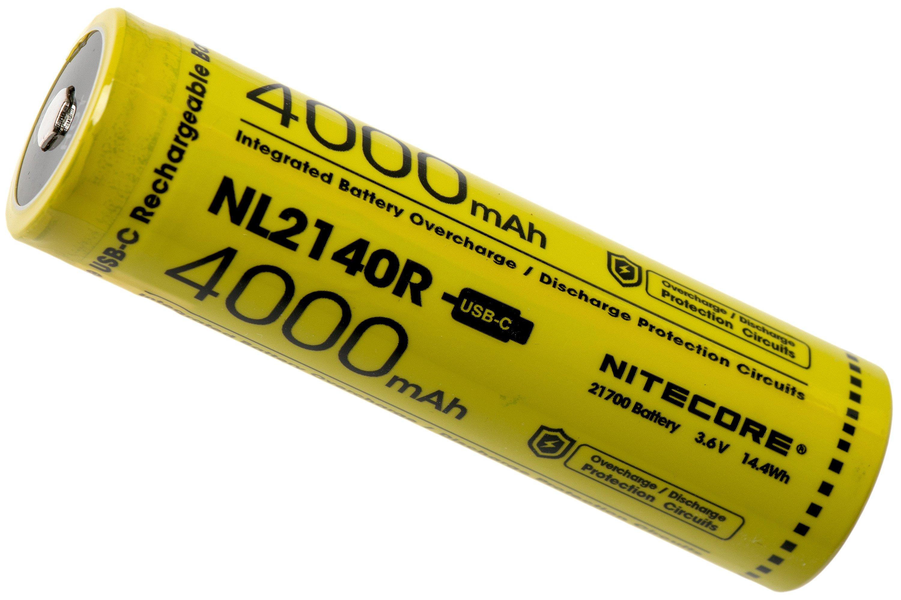NITECORE PILE RECHARGEABLE NL2140R TYPE 21700 USB-C (4000MAH)