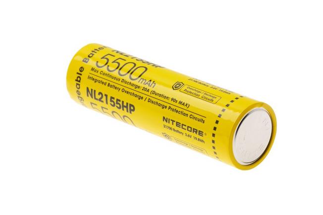 Image for Nitecore NL2155HP rechargeable 21700 Li-ion battery, 5500 mAh