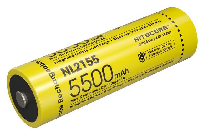 Image pour Nitecore NL2155 21700 batterie Li-ion rechargeable, 5500 mAh