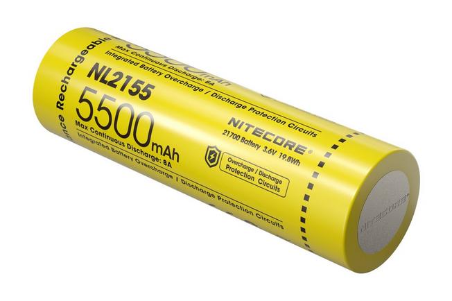 Image pour Nitecore NL2155 21700 batterie Li-ion rechargeable, 5500 mAh