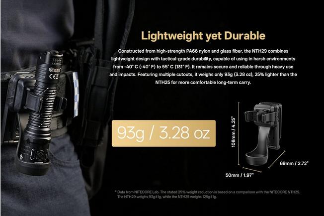 Afbeelding voor Nitecore NTH29, tactisch zaklamp holster