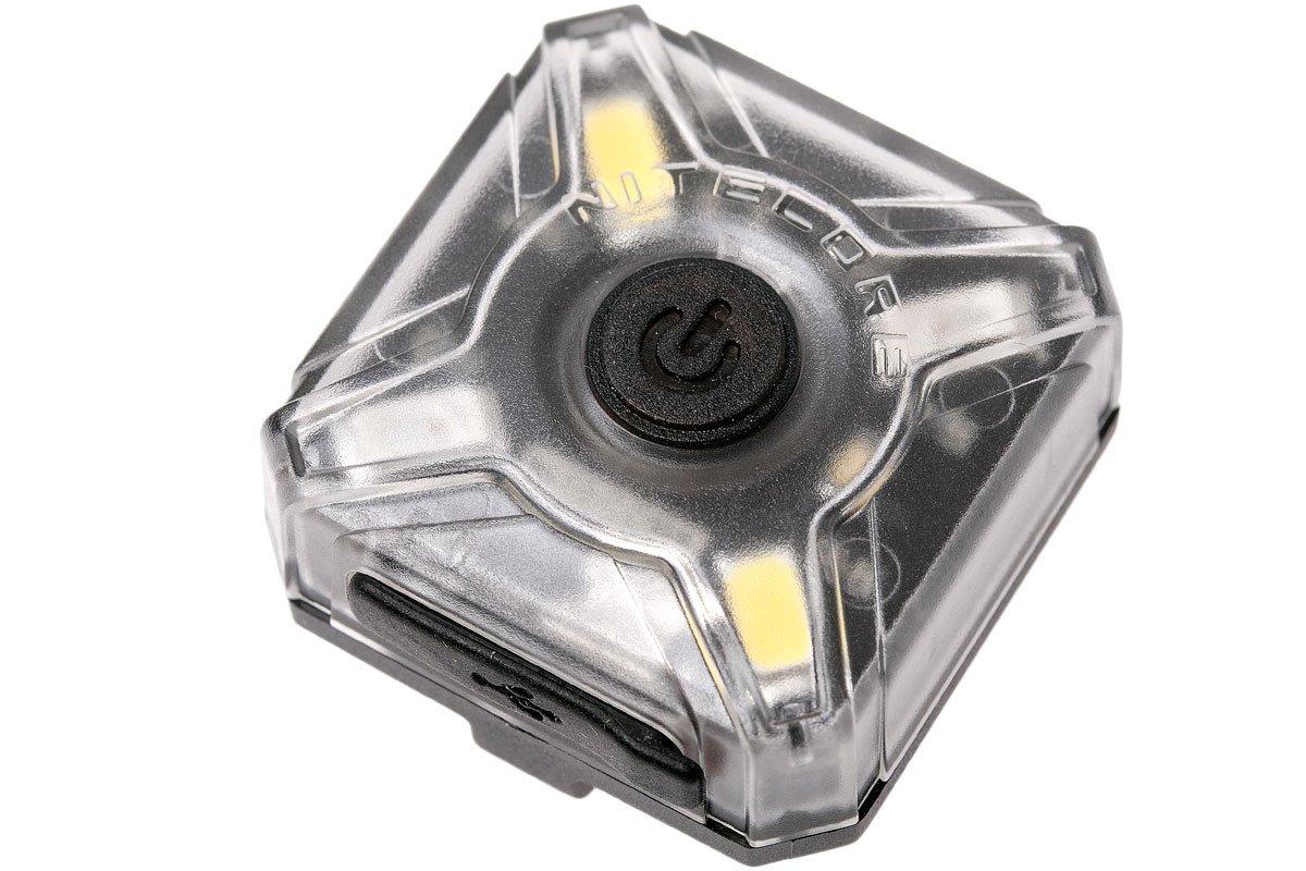 Lampe Frontale Nitecore NU05V2 KIT 40 Lumens rechargeable, feu avertisseur de po