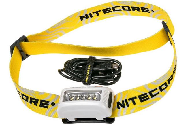 Image for Nitecore NU10 lightweight rechargeable head torch, white