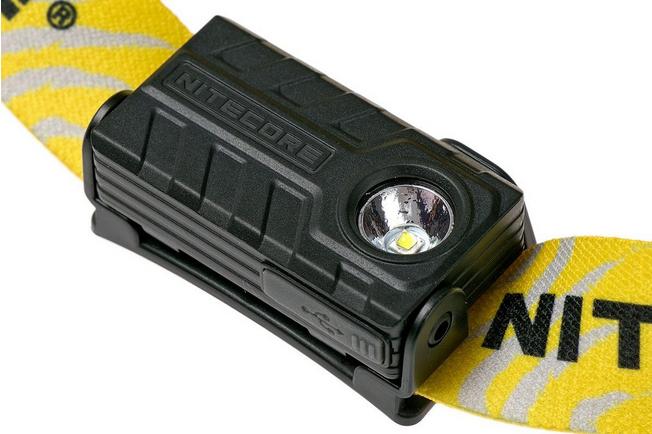 NiteCore NU20 ultraleichte aufladbare Stirnlampe, schwarz