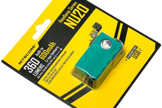 Image for Nitecore NU20 lightweight rechargeable head torch, green